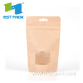 Food Grade Kraft Paper Biodegradable Bag with Window